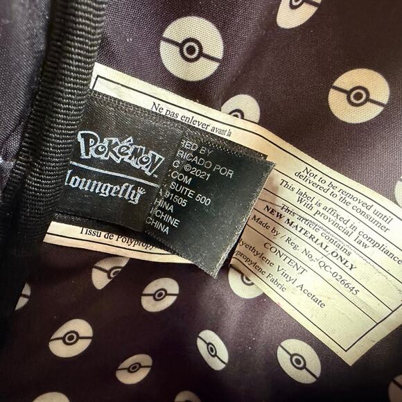 Loungefly Pokemon Starters Backpack Pockets Black - Picture 4 of 16